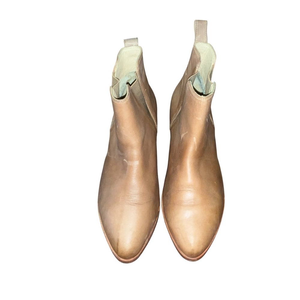 Nisolo Womens Size 9 Eva Chelsea Leather Boots in Almond
